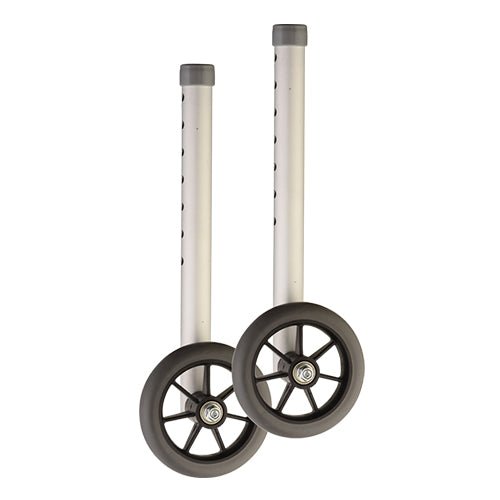 5 Inch Wheels with Extra Tall Shaft for 1 Inch Folding Walker