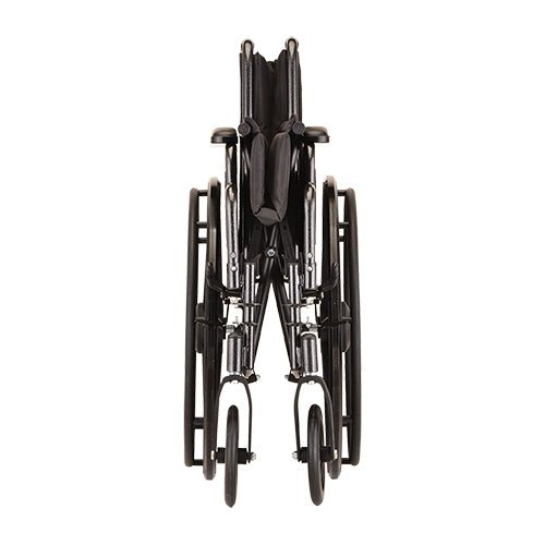 16 Inch 5160 Steel Wheelchair with Detachable ArmsElevating Leg Rests