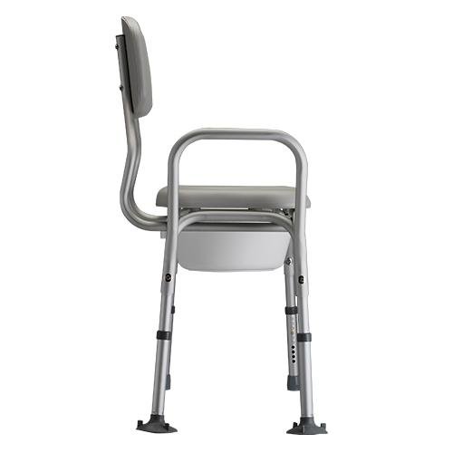 Padded Transfer Bench with Commode