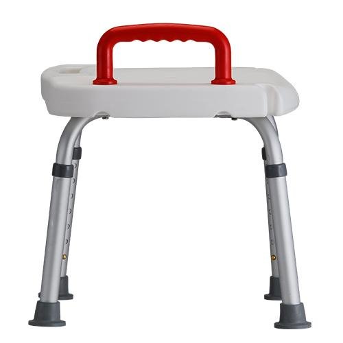 Bath Bench with Red Safety Handle