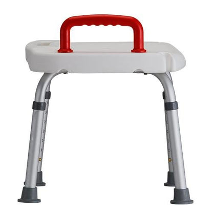 Bath Bench with Red Safety Handle