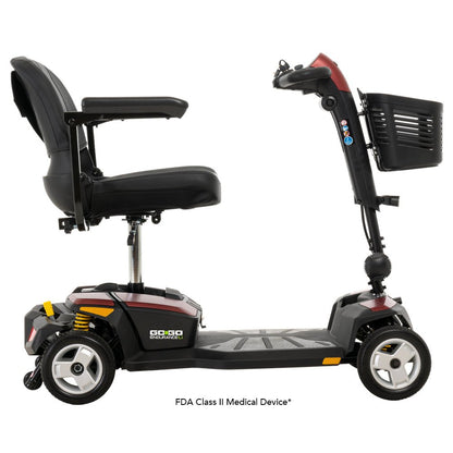Go-Go Endurance Li Four Wheel Scooter (FDA Class II Medical Device)Garnet Red8AH