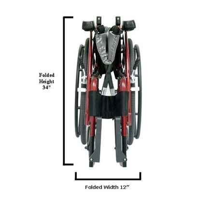 Lightweight S-Ergo 115/125 manual wheelchair - karman healthcare - harmony home medical