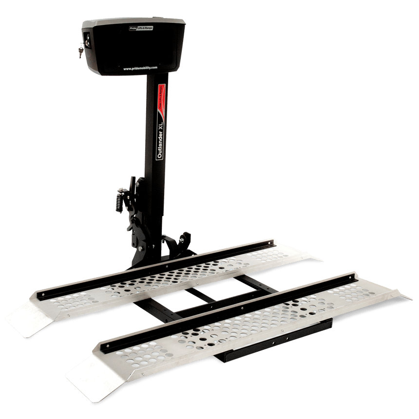 Outlander XL outside power vehicle lift - paragon - harmony home medical