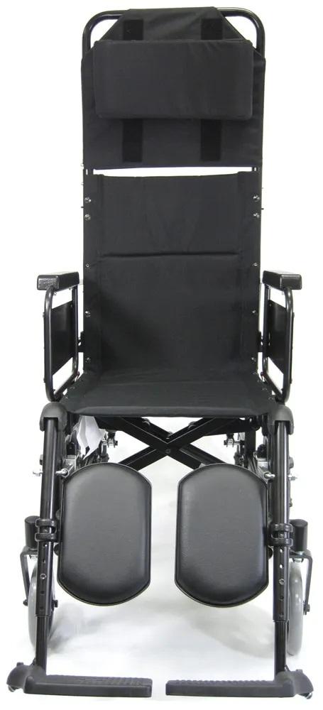 KM5000 Lightweight Reclining Transport Wheelchair with Removable Desk Armrest
