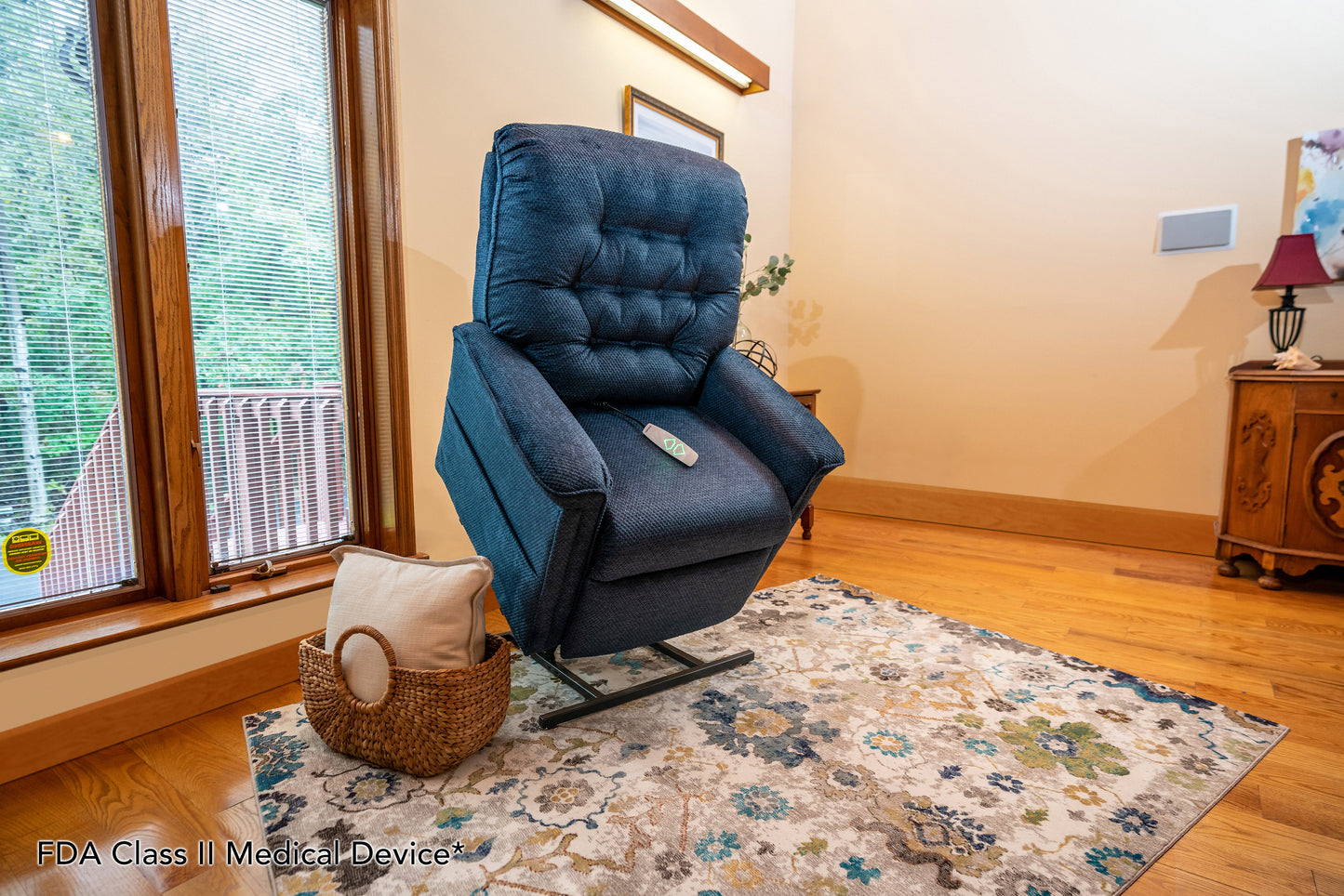 Heritage LC-358S Lift Chair (FDA Class II Medical Device)Lexis Sta-Kleen Mushroom