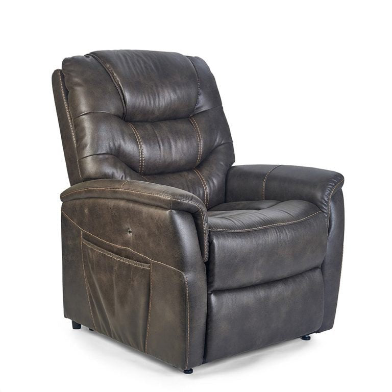 Deluna Dione PR446-MED Medium Power Lift Chair ReclinerFabric - Graphite (SGR)