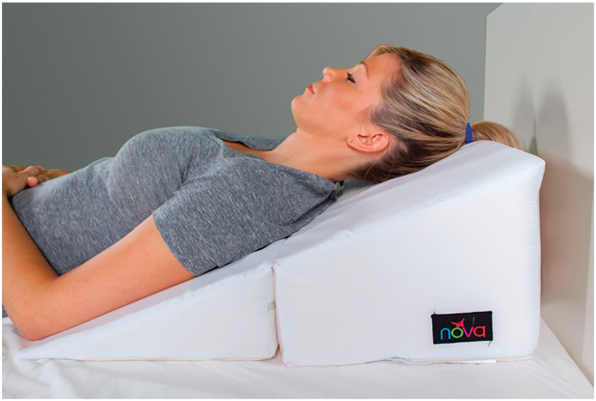 12Inch Wedge Cushion FoldBlue