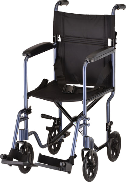 Lightweight Transport Chair17" WideBlue