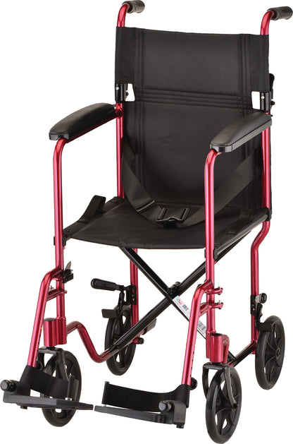 Lightweight Transport Chair17" WideBlue
