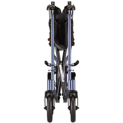 20 Inch Transport Chair with 12 Inch Rear WheelsRed