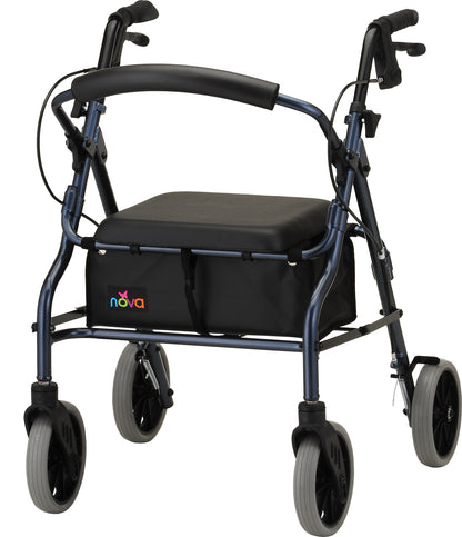 Zoom Series Rolling WalkerBlue18" Seat Height