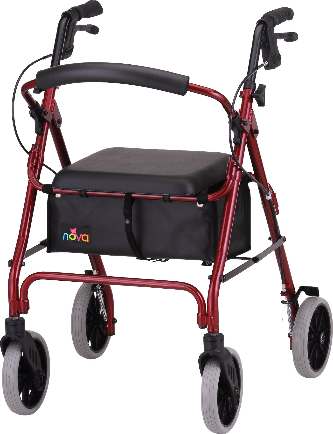 Zoom Series Rolling WalkerRed22" Seat Height