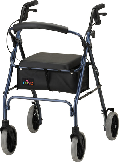 Zoom Series Rolling WalkerBlue24" Seat Height