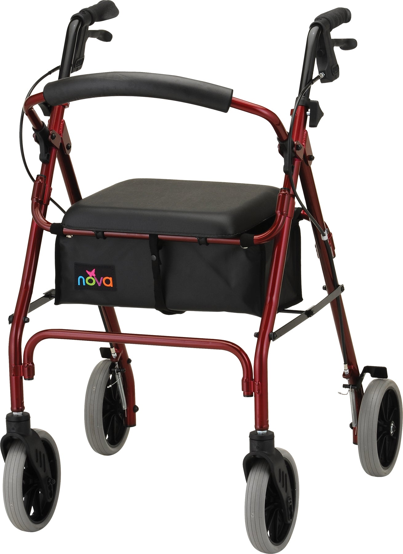 Zoom Series Rolling WalkerRed24" Seat Height