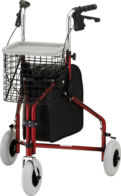 Traveler 3 Wheel WalkerRed
