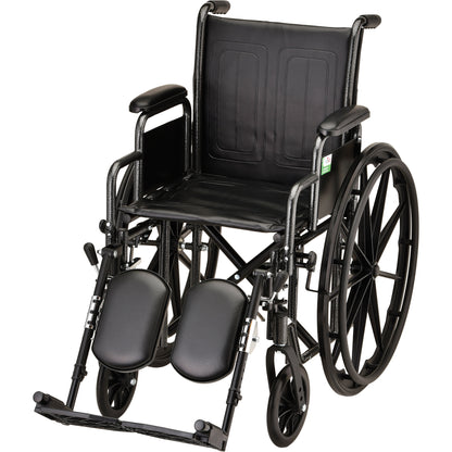 16 Inch 5165 Steel Wheelchair with Detachable Arms