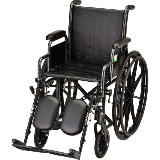16 Inch 5165 Steel Wheelchair with Detachable Arms