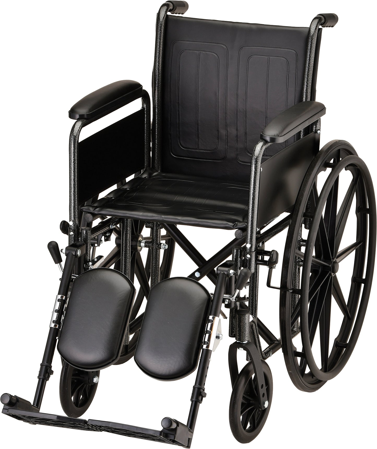 18 Inch 5186 Steel Wheelchair with Detachable Full ArmsElevating Leg Rests