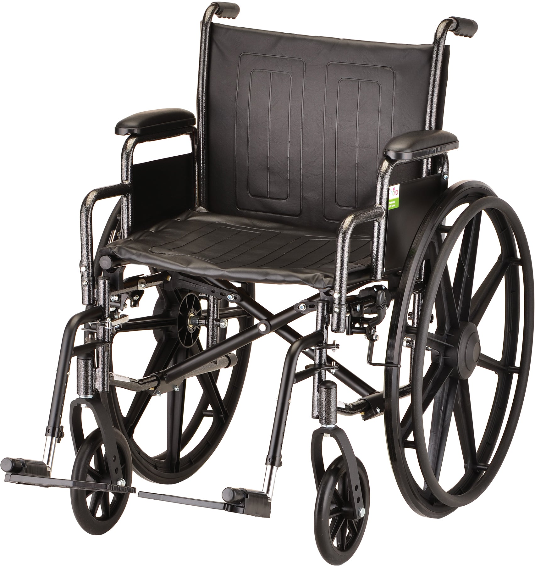 18 Inch 5185 Steel Wheelchair with Detachable ArmsElevating Leg Rests