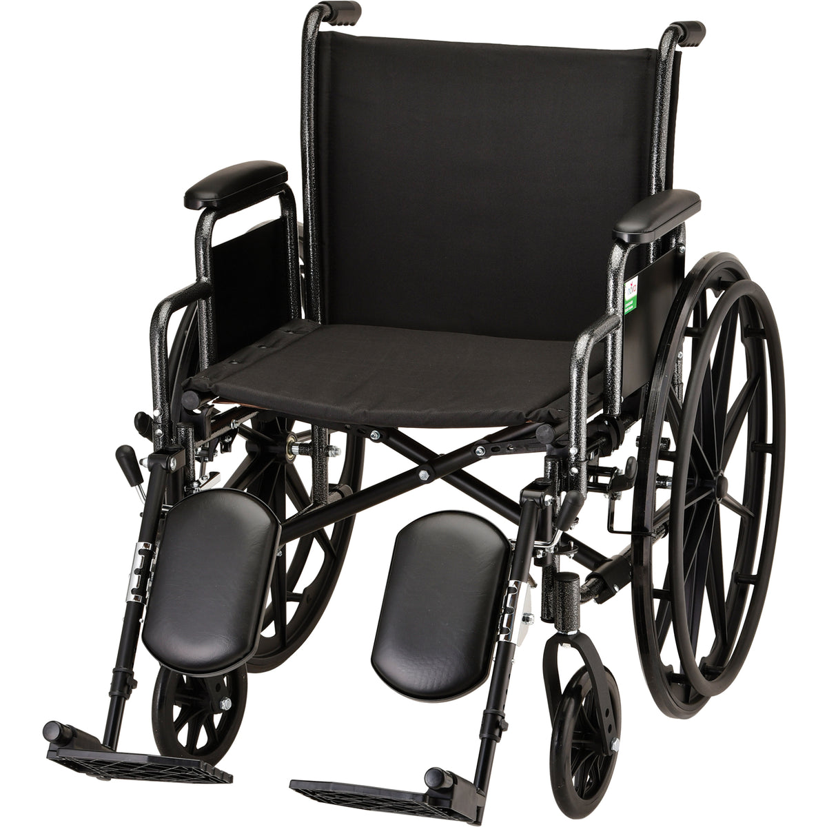 Nova 20 inch Steel Wheelchair with Detachable Desk Arms and Footrests