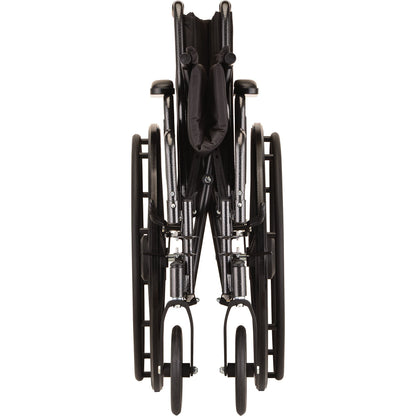 20 Inch 5200 Steel Wheelchair with Detachable Desk Arms