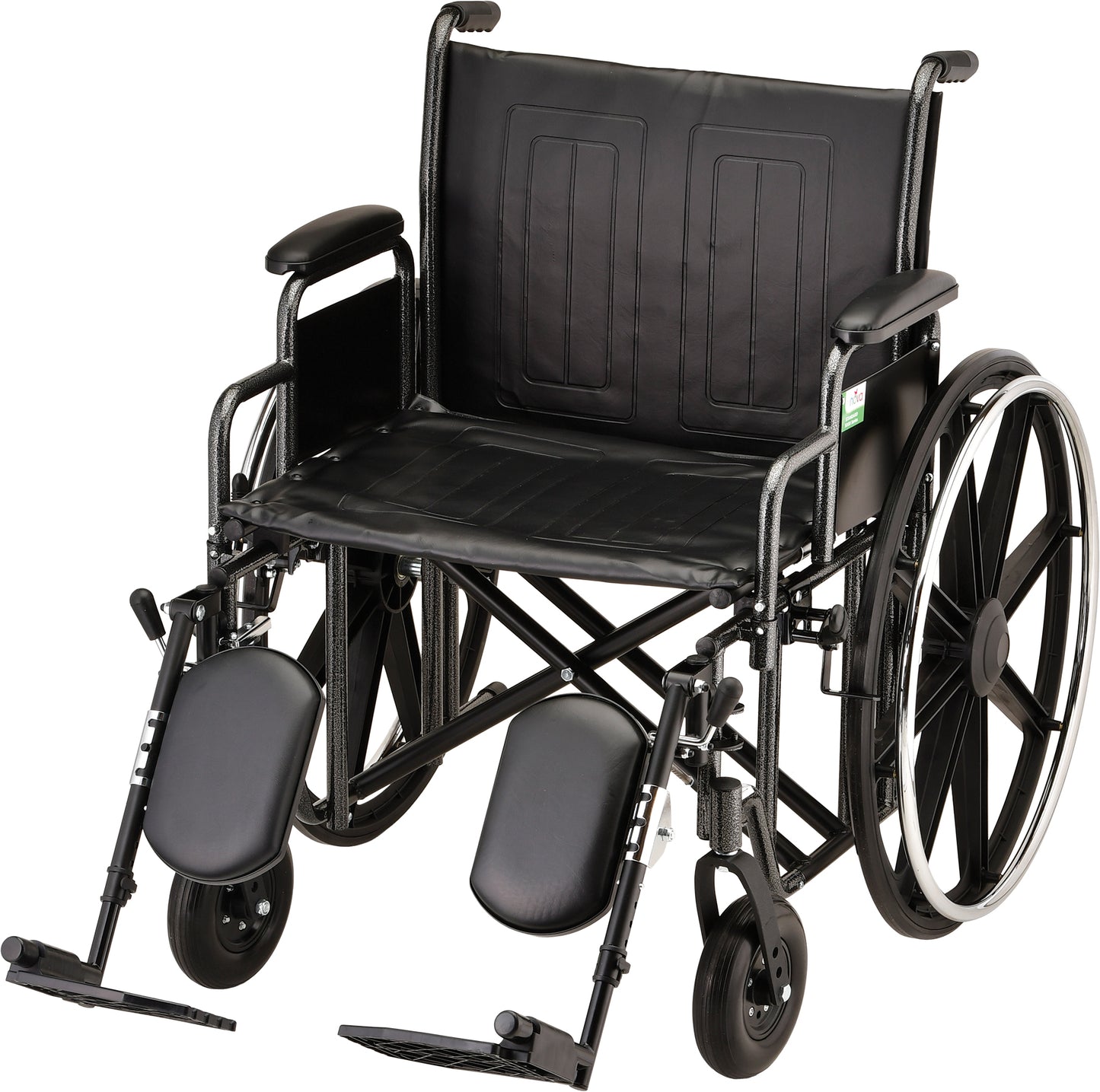 22 Inch 5220 Steel Wheelchair with Detachable Desk ArmsElevating Leg Rests