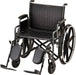 22 Inch 5220 Steel Wheelchair with Detachable Desk ArmsElevating Leg Rests