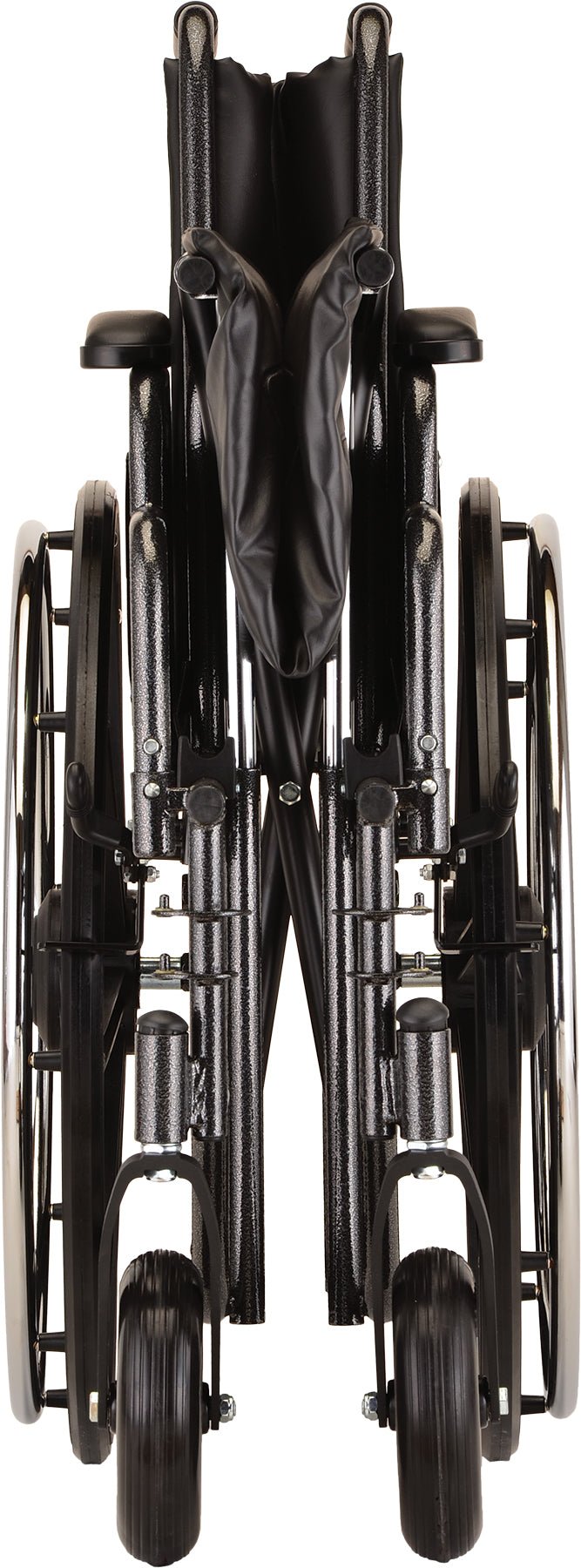 24 Inch 5240 Heavy Duty Steel Wheel Chair with Detachable ArmsElevating Leg Rests