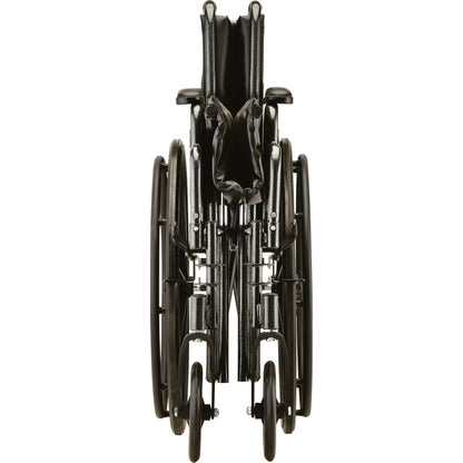 20 Inch 5285 Manual Wheelchair with Detachable Desk Arms and Swing Away Footrests