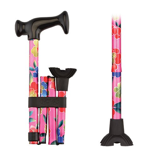 QT Folding CanesPink Garden
