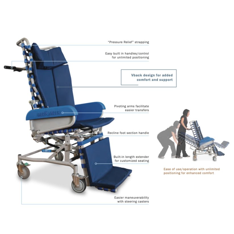 FlexTilt Tilt-In-Space Transport Chair16" w