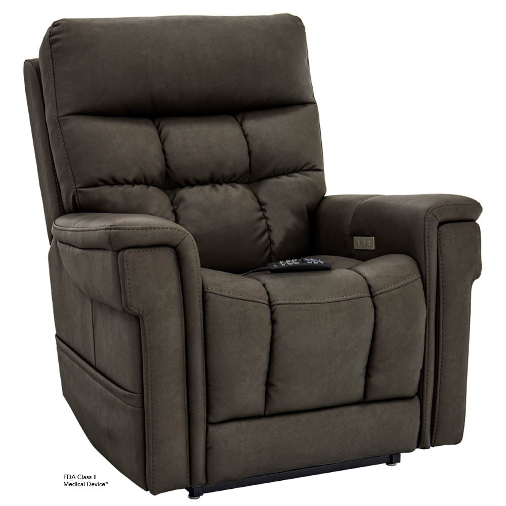 Small Ultra VivaLift Power Recliner Lift ChairCapriccio Smoke