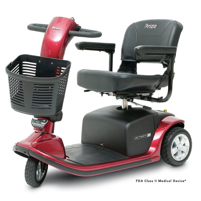 Victory 9 Scooter (FDA Class II Medical Device) Candy Apple RedThree