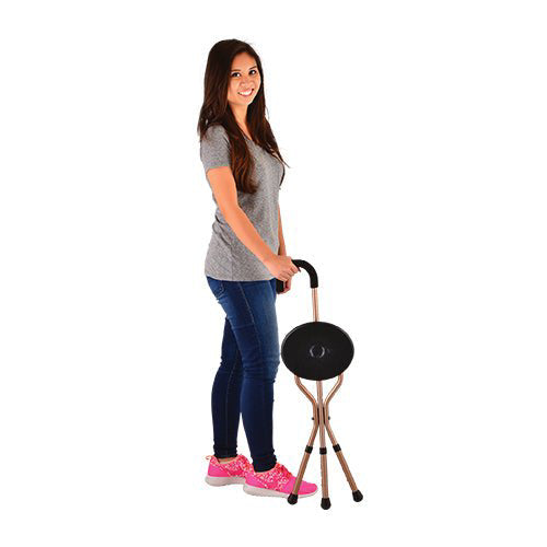 NOVA-3091 Folding Cane Seat and Walking Sticks Chair