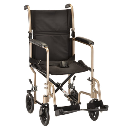 19 Inch Steel Transport Chair