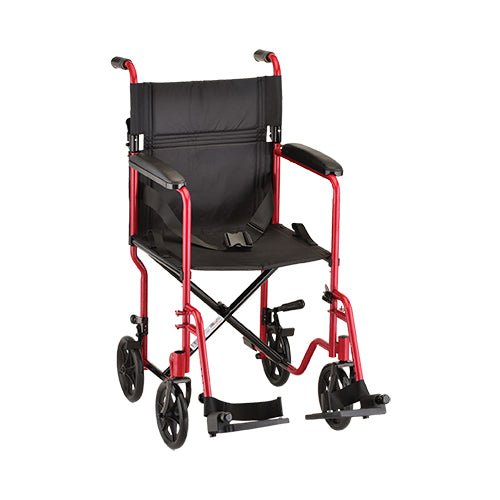 19 Inch Steel Transport Chair