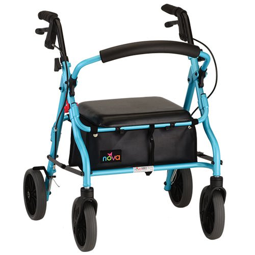 Zoom Series Rolling WalkerSky Blue18" Seat Height