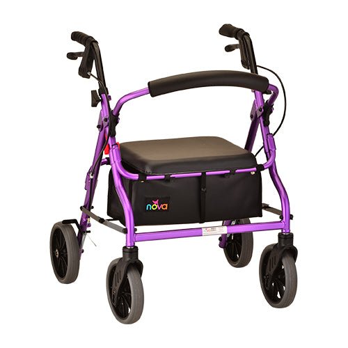 Zoom Series Rolling WalkerPurple18" Seat Height