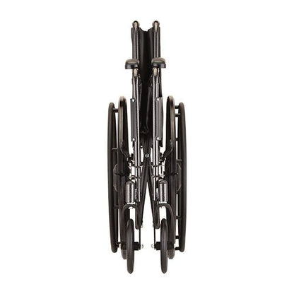 16 Inch 5060 Steel Wheelchair with Fixed ArmsSwing Away Footrests