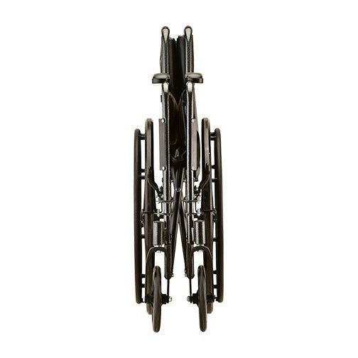 18 Inch 5080 Steel Wheelchair with Fixed ArmsElevating Leg Rests