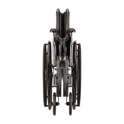 18 Inch 5186 Steel Wheelchair with Detachable Full ArmsElevating Leg Rests