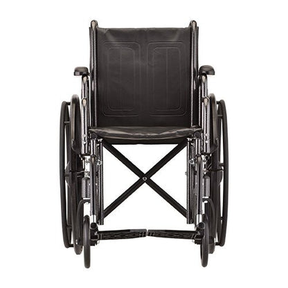 18 Inch 5186 Steel Wheelchair with Detachable Full ArmsElevating Leg Rests