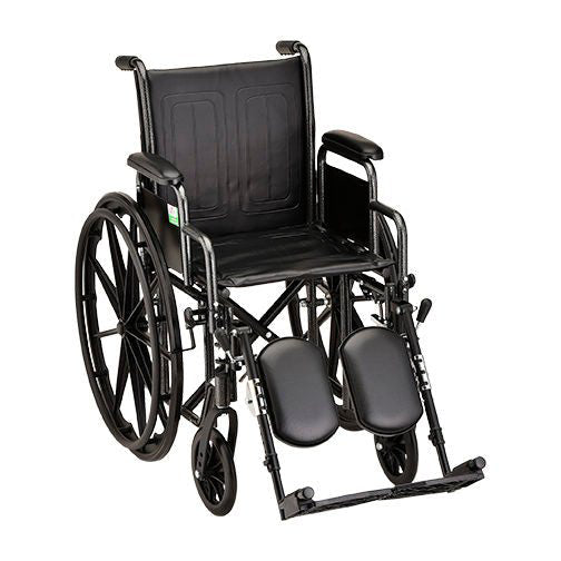 16 Inch 5165 Steel Wheelchair with Detachable Arms