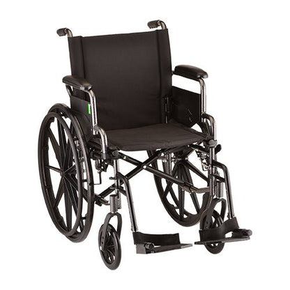 18 Inch 7180 Lightweight Wheelchair with Desk ArmsSwing Away Footrests