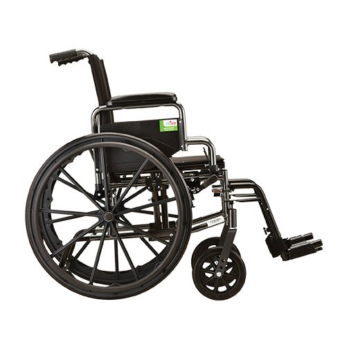 18 Inch 7180 Lightweight Wheelchair with Desk ArmsSwing Away Footrests