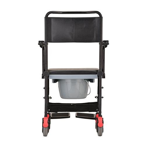 Drop-Arm Transport Chair Commode