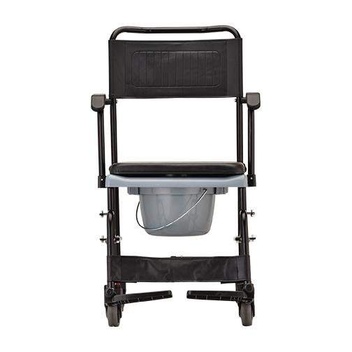Drop-Arm Transport Chair Commode