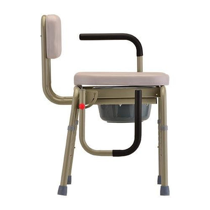 Padded Drop-Arm Commode