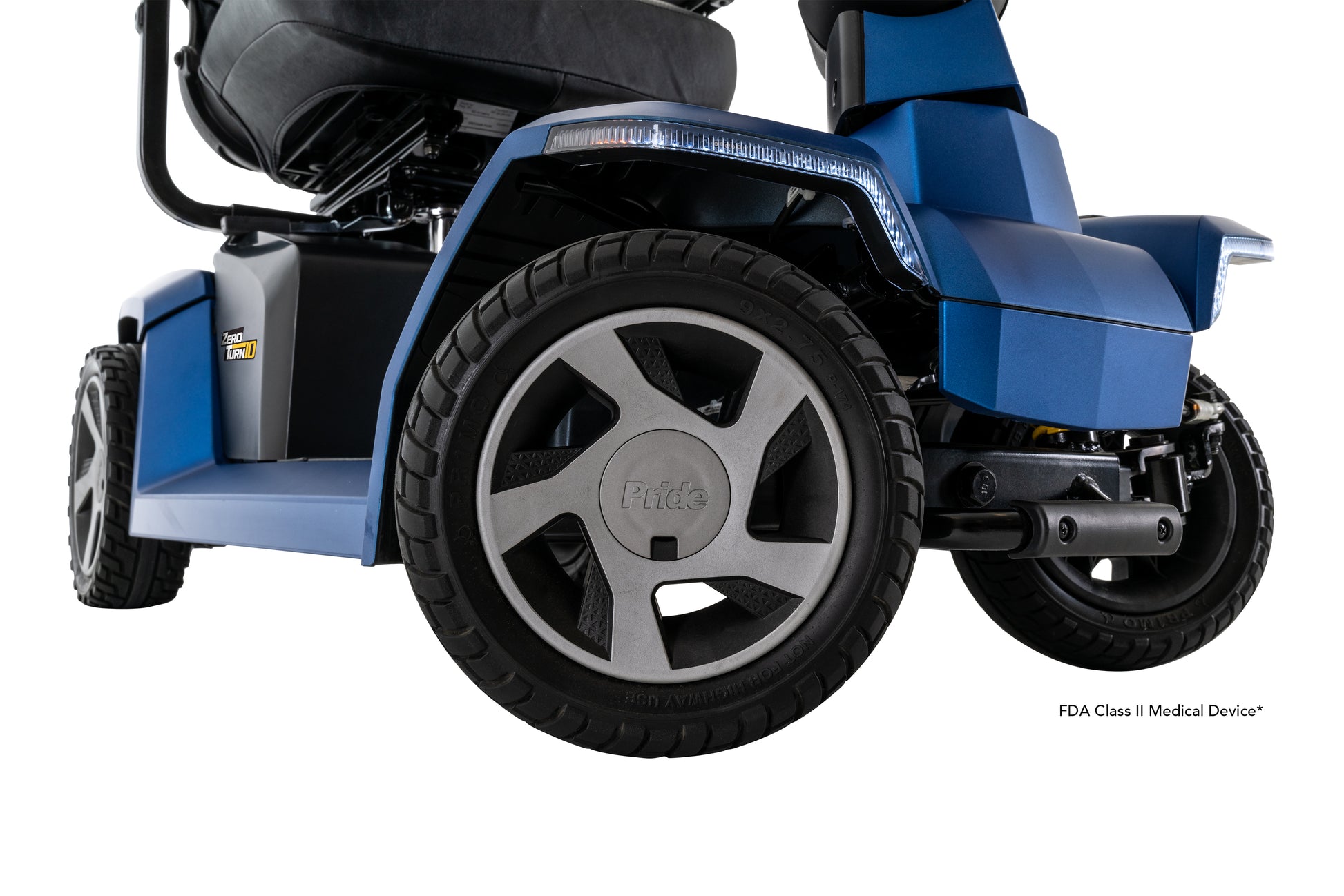 Jazzy Zero Turn 10 Four Wheel Scooter (FDA Class II Medical Device)Ocean Blue